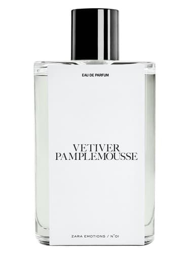 Zara Vetiver Pamplemousse perfume bottle
