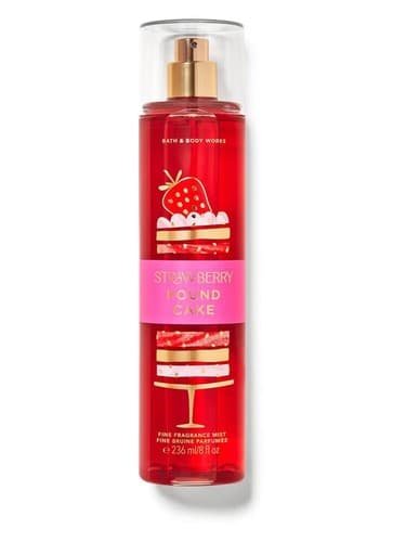 Bath & Body Works Strawberry Pound Cake perfume bottle