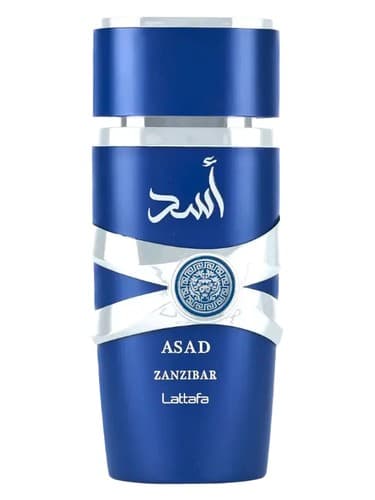 Lattafa Perfumes Asad Zanzibar perfume bottle