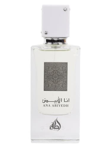 Lattafa Perfumes Ana Abiyedh perfume bottle