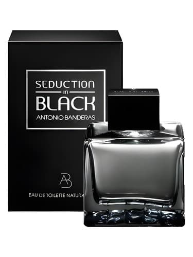 Antonio Banderas Seduction in Black perfume bottle