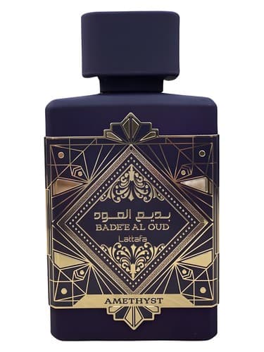 Lattafa Perfumes Bade'e Al Oud Amethyst perfume bottle